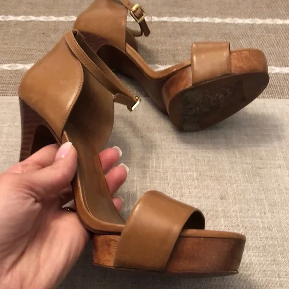 Tory Burch Amina Leather Platform heels - Picture 3 of 12